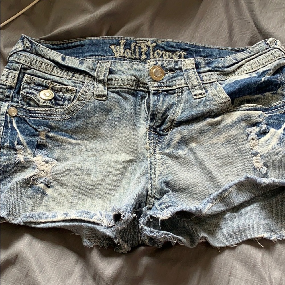 anchor blue jean shorts